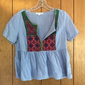 Embroidered top